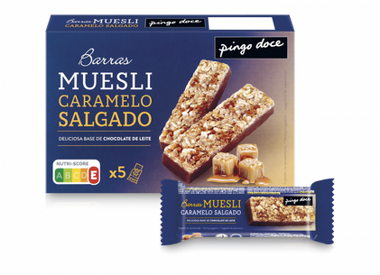 Barras De Muesli Sabor Caramelo Salgado Pingo Doce 0.16Kg