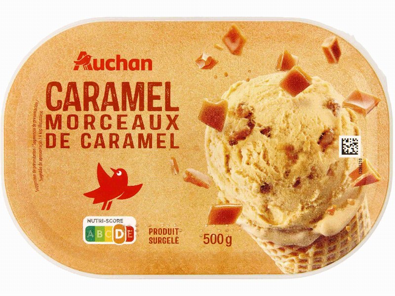 Gelado Auchan Caramelo Com Pedaços Caramelo 1 l