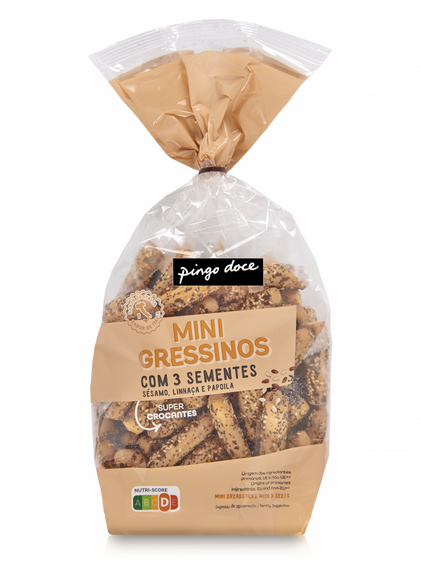 Mini Gressinos Com 3 Sementes Pingo Doce 0.2Kg