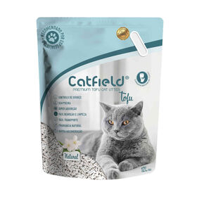 Areia Absorvente Aglomerante Tofu Natural Catfield 12 l