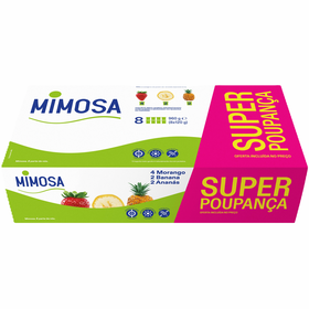 Iogurte Aroma Morango, Ananás E Banana Super Poupança Mimosa 960 gr (8 Un)