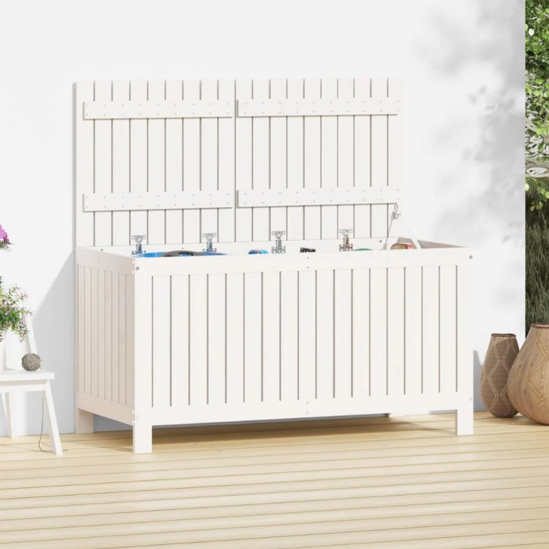 Hkh Caixa De Arrumação Jardim Pinho Maciço - Branco