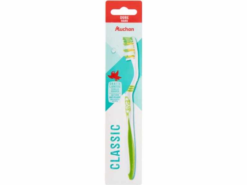 Escova Dentes Auchan Clássica Dura 1Un
