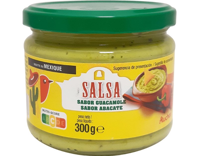 Molho Auchan Salsa Guacamole 300 g