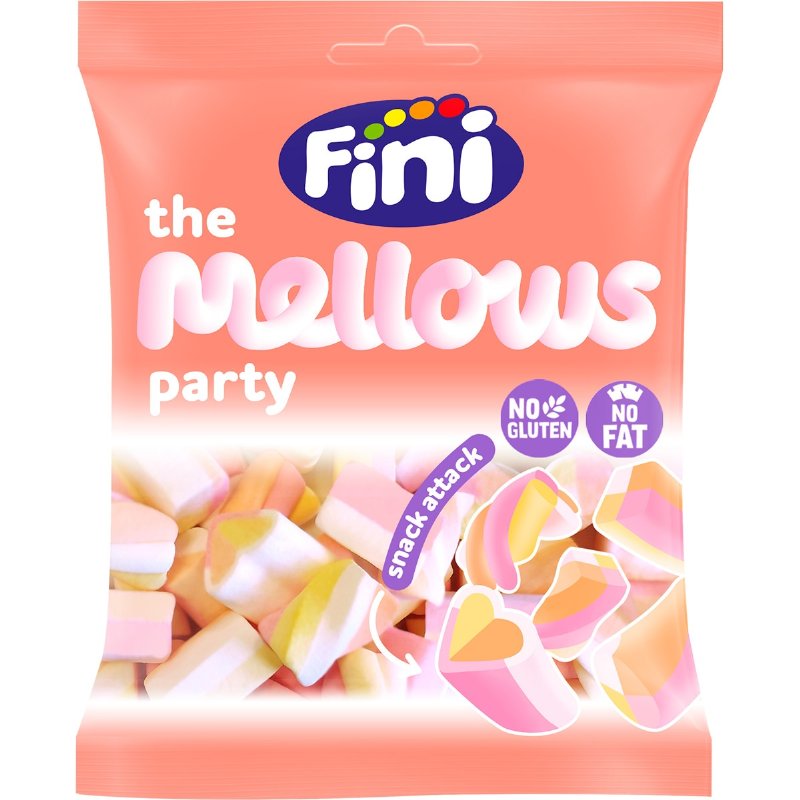 Gomas Party Mix Mellows Sem Glúten 80 g