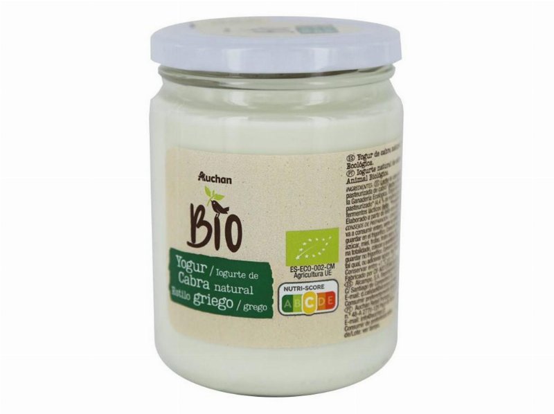 Iogurte Auchan Bio Natural Cabra Tipo Grego 420 g