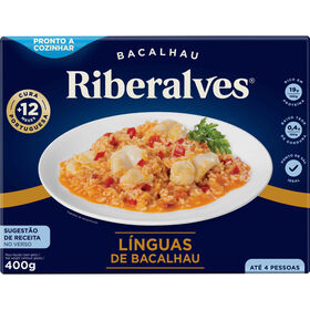 Línguas De Bacalhau 12 Meses De Cura Congelado Riberalves 400 gr