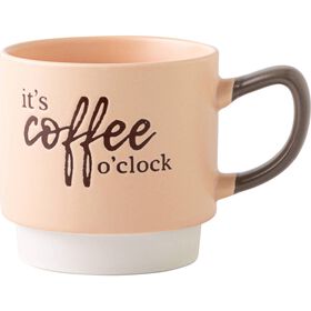 Caneca 380 ml It's Coffee Bege Kasa