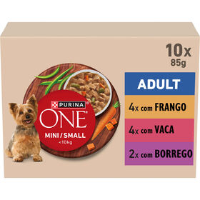 Comida Húmida Para Cão Mix Purina One Mini 10 X 85 g