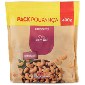 Caju Com Sal Pack Poupança Continente 400 gr