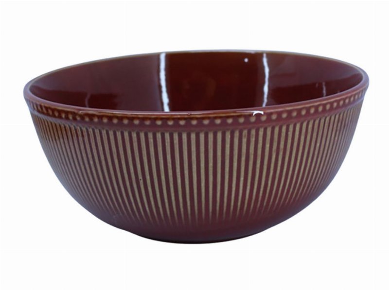 Saladeira Grés Actuel Castanho Ø22.5Cm