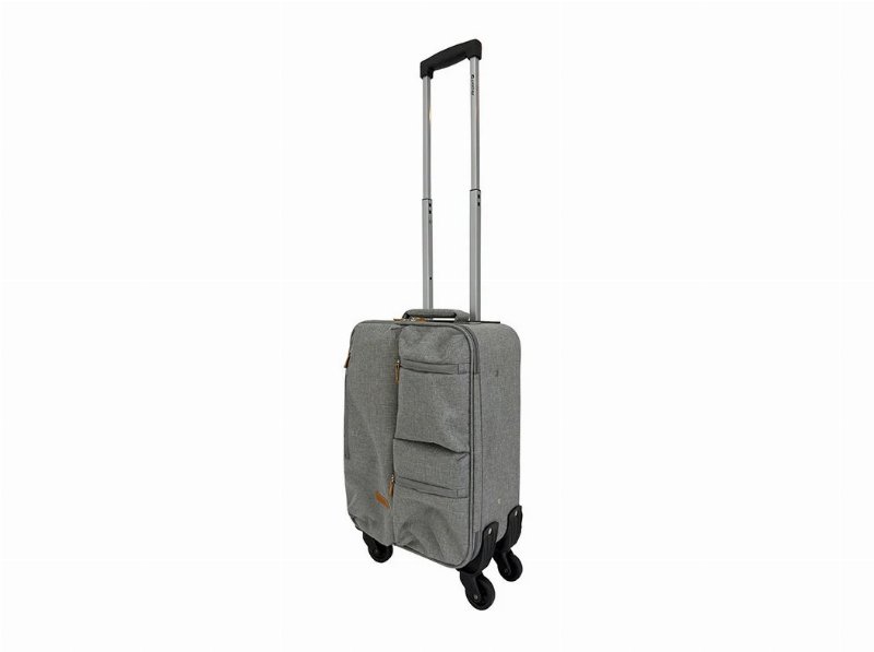 Mala De Cabine Flexível Airport Cinzento 8 Rodas 50X30X20Cm