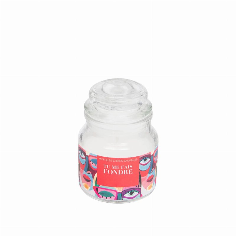Hkh Vela Perfumada Mirtilo Copo E Tampa Vidro