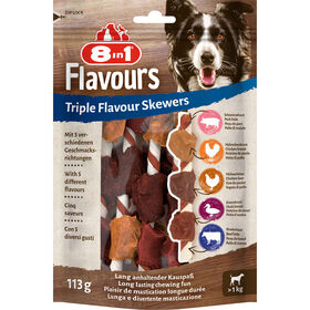 Snack Para Cão Triplo Sabor Skewers 8 In 1 113 g