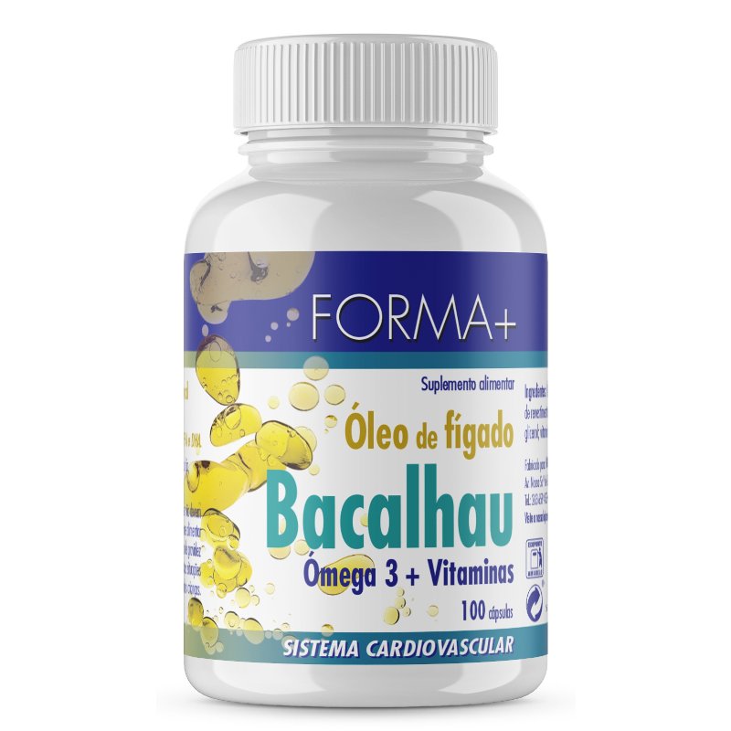 Óleo De Fígado De Bacalhau 100 capsulas