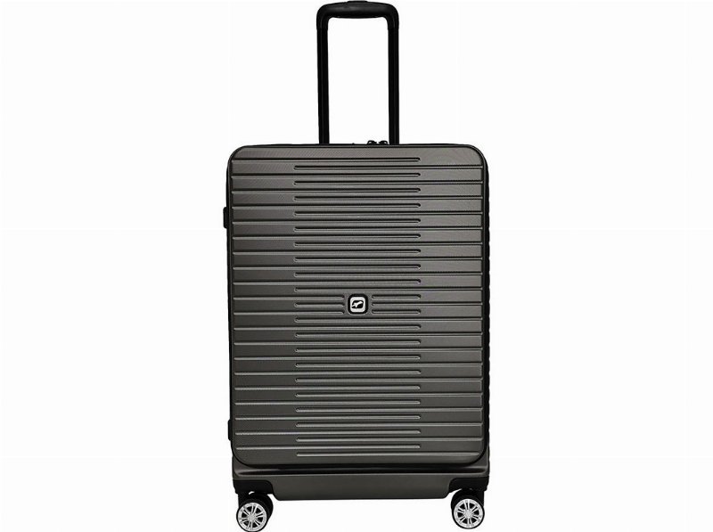 Mala De Viagem Rígida Airport Cinzento Escuro 8 Rodas 45X65X27Cm