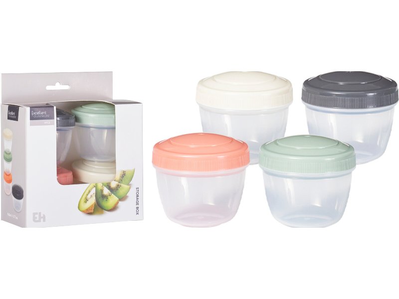 Conjunto De 4 Caixas Cores Sortidas 140 ml