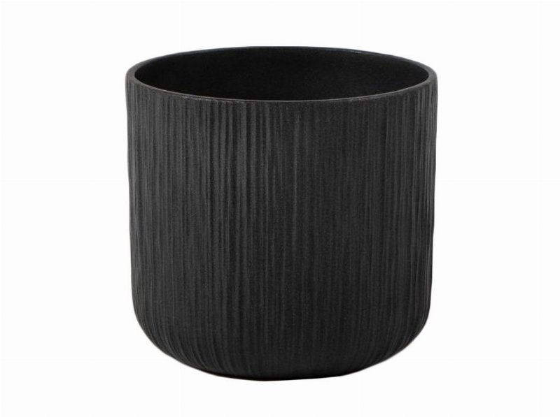 Vaso Gen In&Out Preto Ø25 Cm