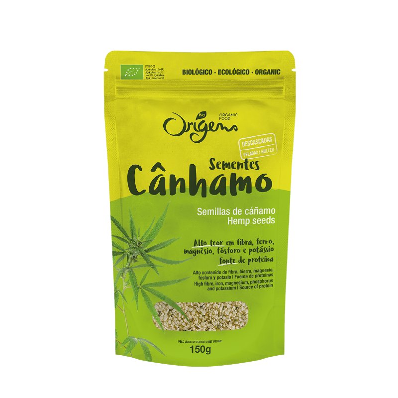 Sementes Canhamo Origens Bio Descascadas 150 g