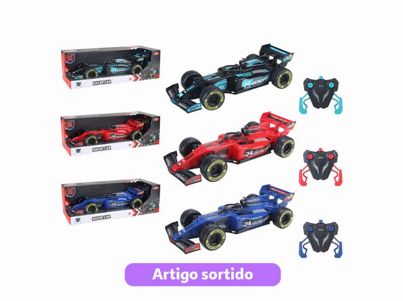 Carro Corrida One Two Fun R/C Cores Sortidas