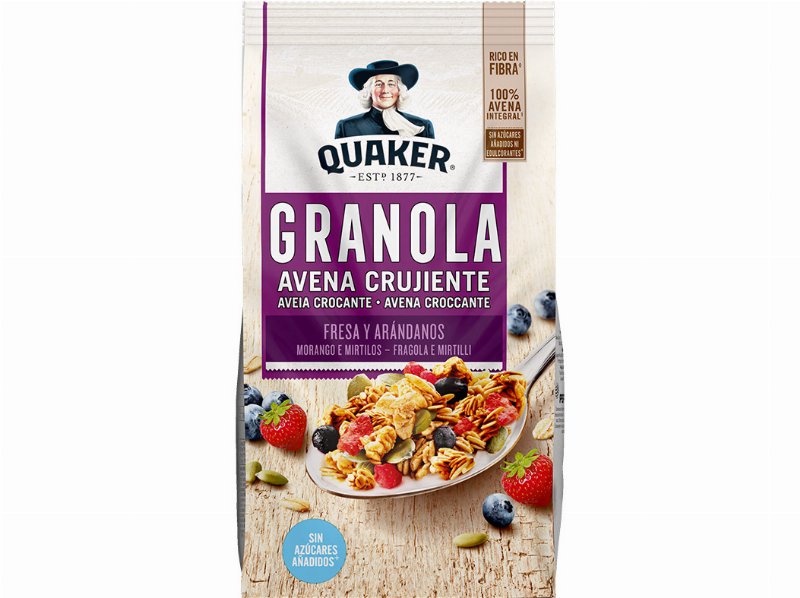 Cereais Quaker Muesli Morango E Mirtilos 350 g