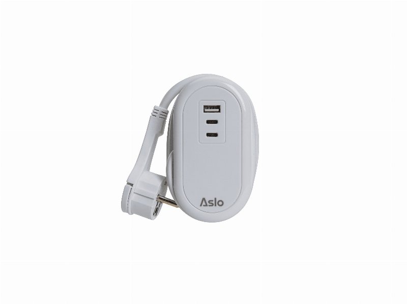 Extensão Viagem 2P+T 16A Aslo Branco 3680W 230V