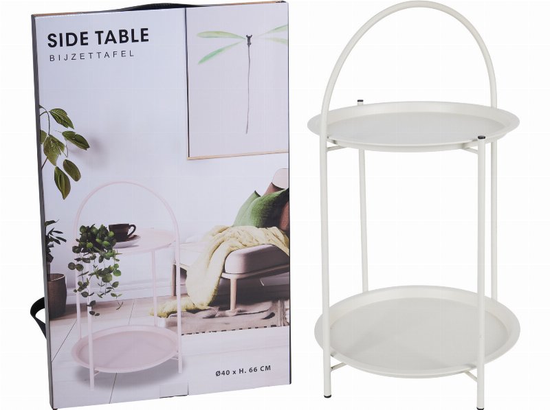 Mesa Metal Branco 40X40X66Cm