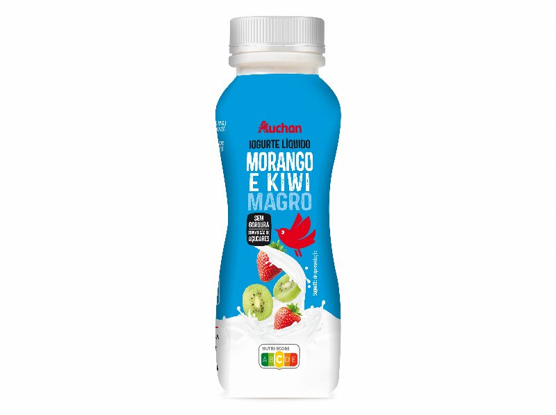 Iogurte Líquido Magro Auchan Morango E Kiwi 160 g