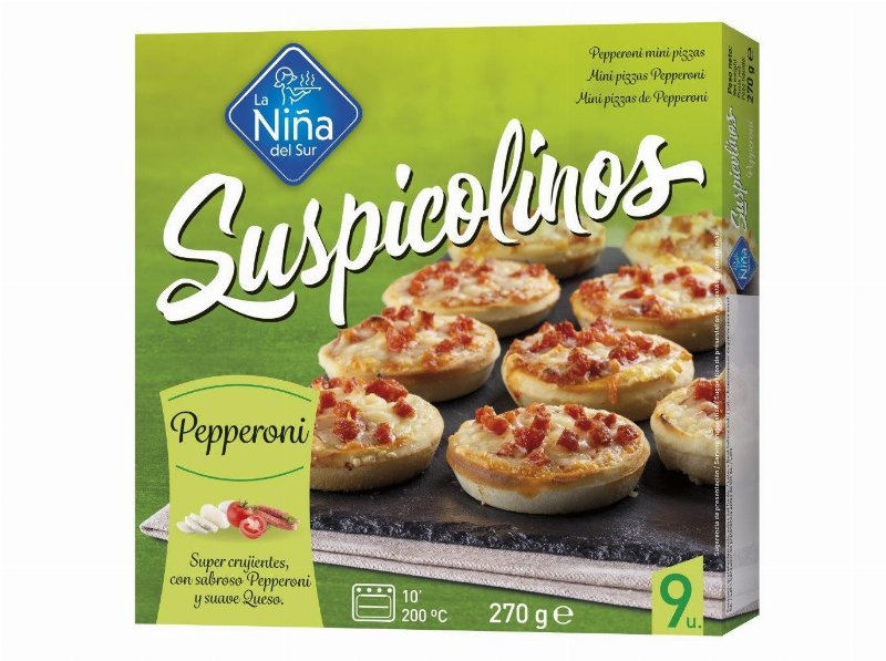 Mini Pizzas La Niña Del Sur Pepperoni 9Un 270 g