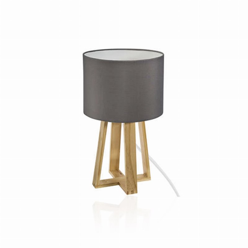 Hkh Candeeiro De Mesa Molu Com Abajur Cinza