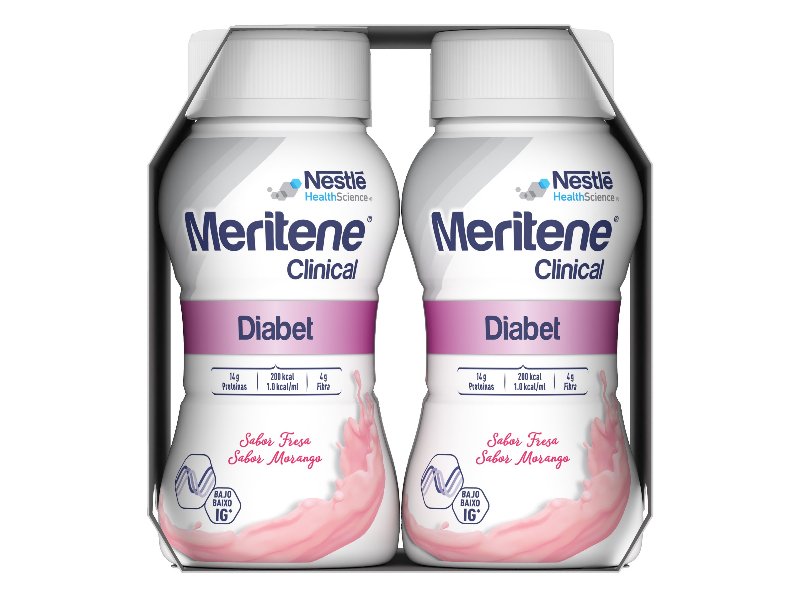 Alimento Dietético Meritene Clinical Diabet Morango 4X200 ml