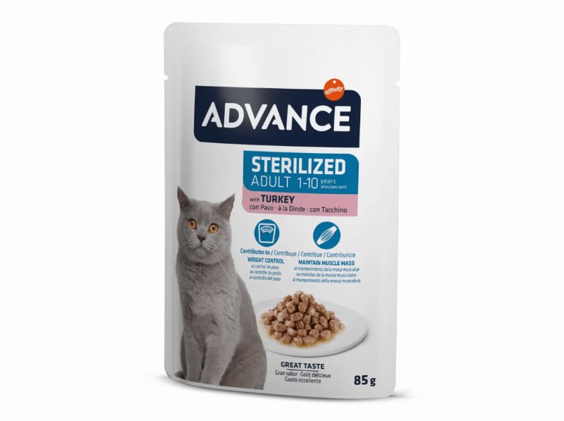 Comida Húmida Gato Advance Esterilizado Peru 85 g