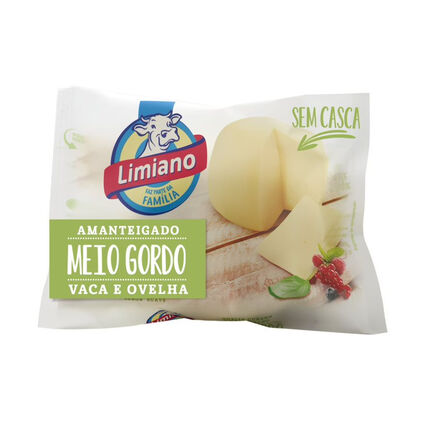 Queijo De Vaca E Ovelha Meio Gordo Sem Casca Limiano 0.45Kg