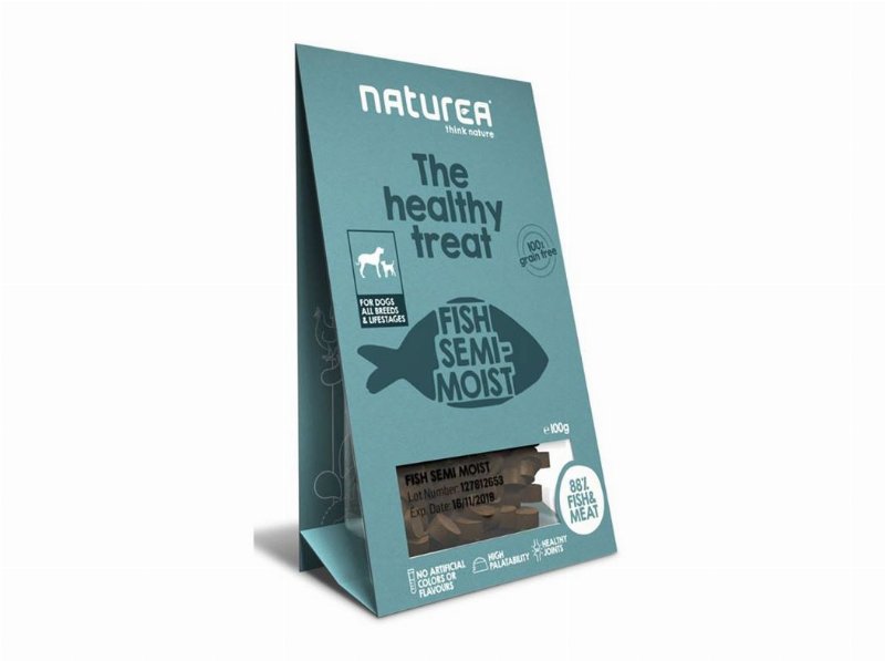 Snack Cão Naturea Peixe Semi-Húmido 100 g