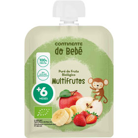 Saqueta De Fruta Multifrutos +6M Continente Do Bebé 90 gr