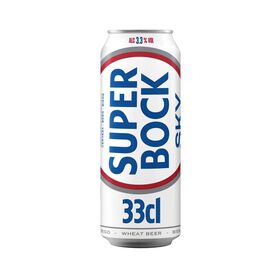 Cerveja Em Lata Com Álcool Sky Super Bock 33 cl