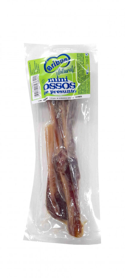 Snack Para Cão, Mini Ossos De Presunto Bribon 1Un