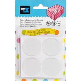 Discos Antiderrapantes 38Mm Transparente Inofix 16 Un