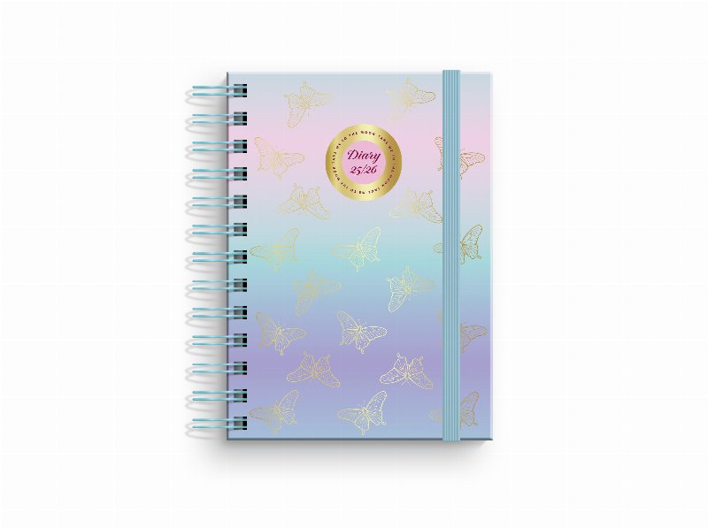 Agenda Escolar Diária A6 Ambar Gold Wings 14X17.5X2.2Cm
