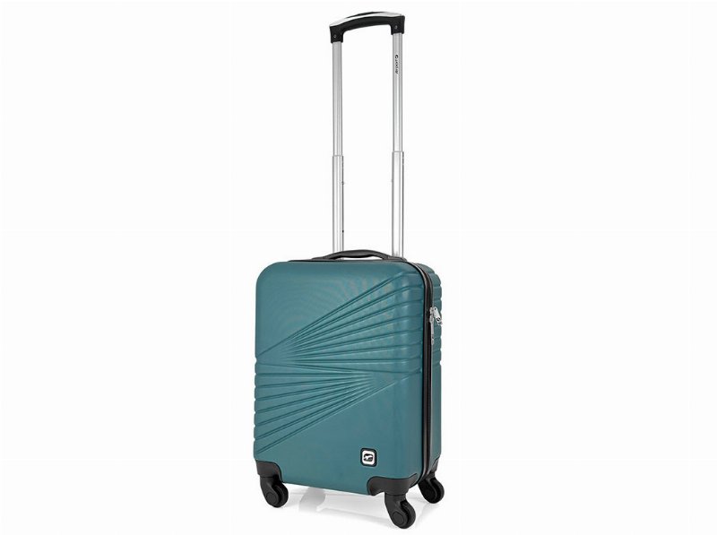 Mala De Cabine Rígida Airport Spotlight Verde Com 4 Rodas 50 X 33 X 21 Cm