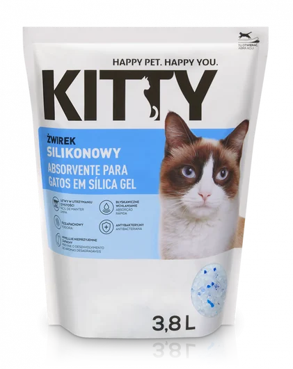 Absorvente Para Gato Sílica Gel Kitty 3.8L