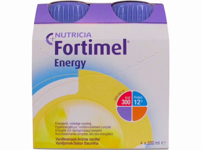 Suplemento Fortimel Energy Baunilha 4X200 ml