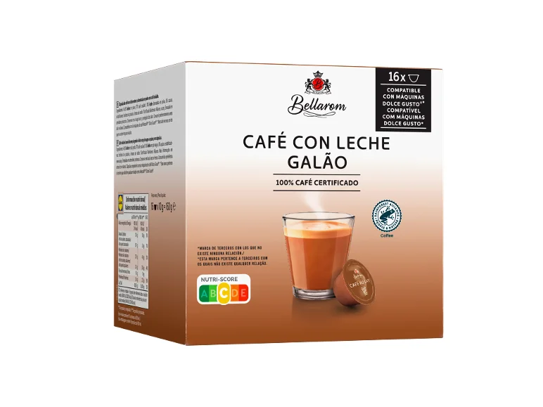 Cápsulas De Café Com Leite Galão