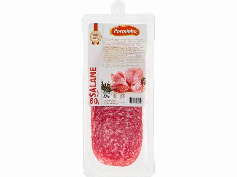 Salame Porminho Fatiado Preço Amigo 80 g
