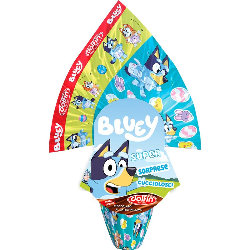 Ovo De Chocolate De Leite Com Surpresa Bluey 150 g