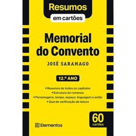 Resumos Em Cartões - Livro Memorial Do Convento - José Saramago - 12.º Ano