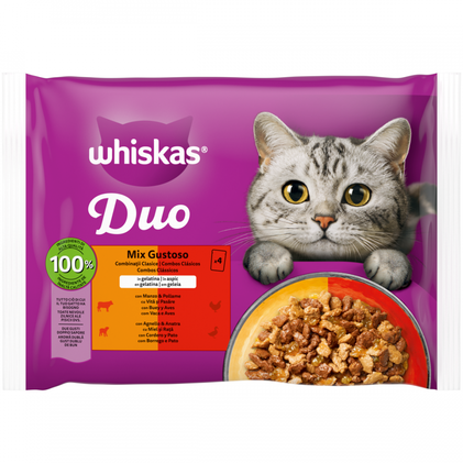 Comida Húmida Para Gato Mix Clássico Whiskas 0.34Kg