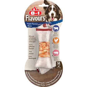 Snack Osso Para Cão Triplo Sabor Bone 8 In 1 65 g