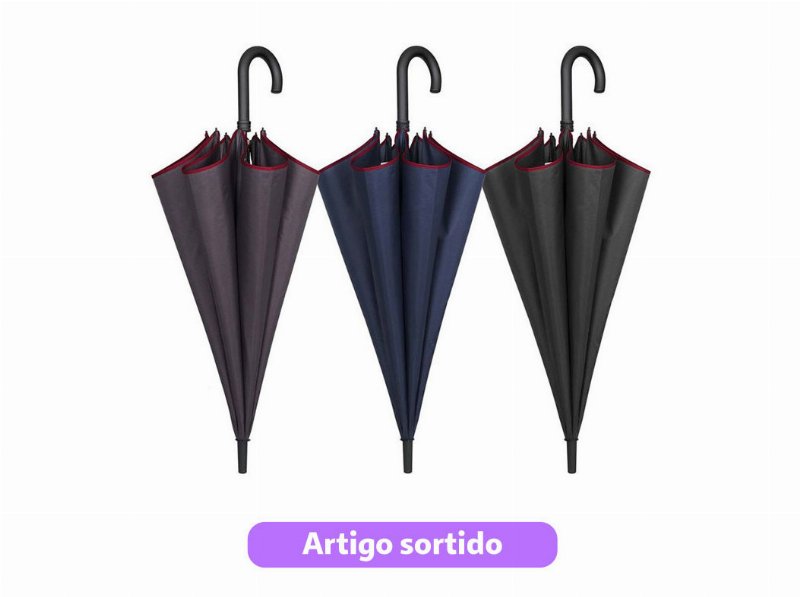 Guarda-Chuva Homem Longo Perletti Automático Cores Sortidas