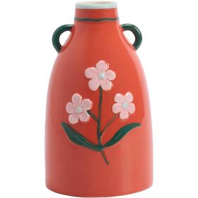Jarra Com Flores Vermelha Kasa